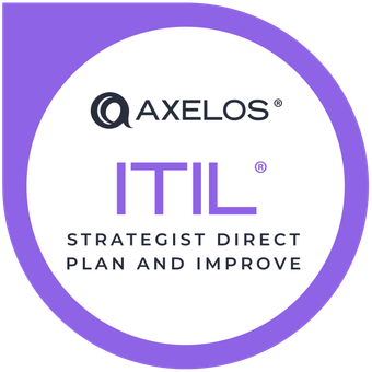 ITIL 4 Strategist: Direct, Plan and Improve badge