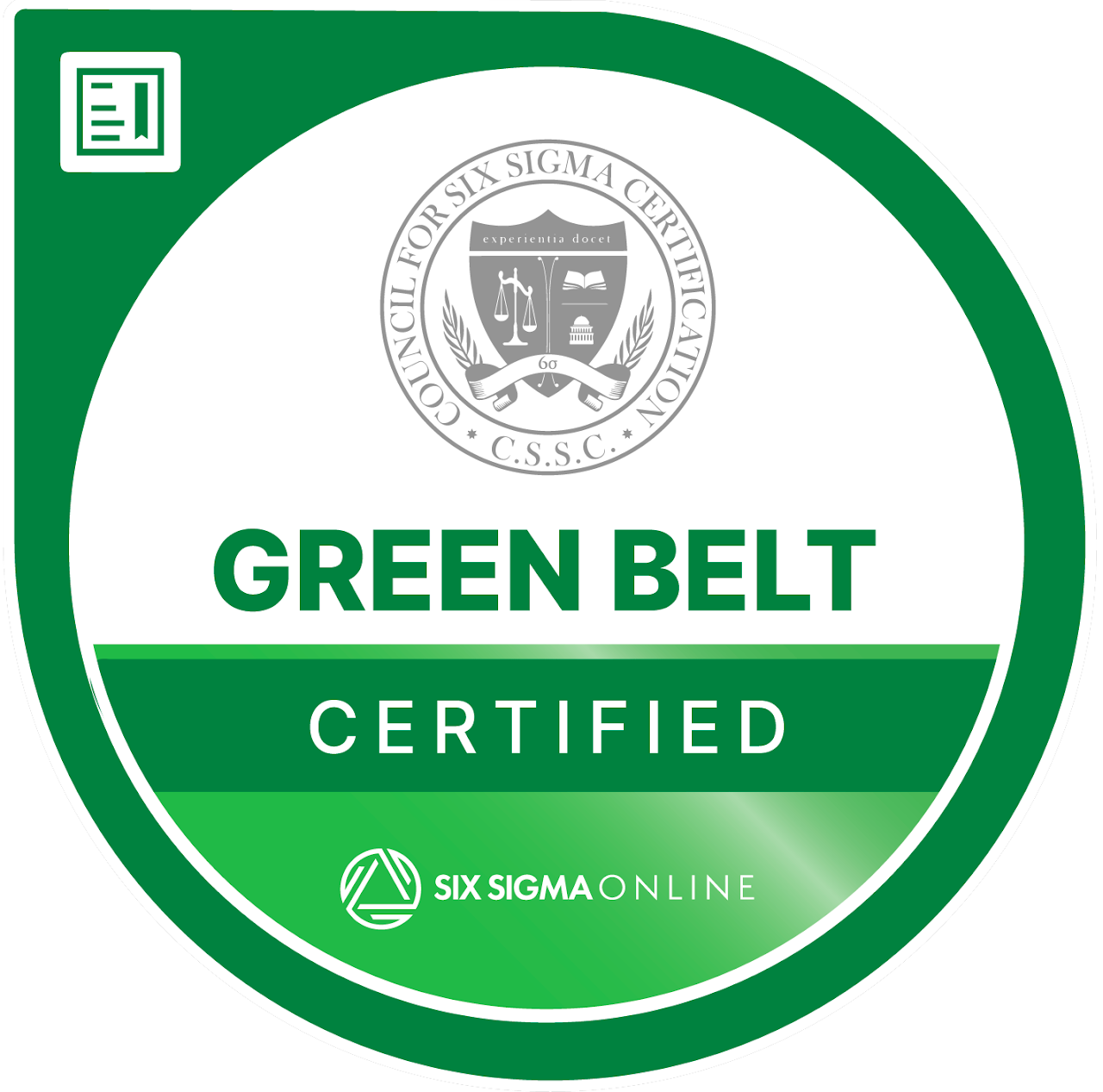Lean Six Sigma Green Belt badge